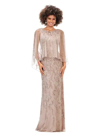 Ashley Lauren 11214 Long Prom Fully Hand Beaded Crew Neckline High Back Overlay Fitted Evening Dress Tunics Fleece cozy Ashley Lauren 11214 Long Prom Fully Hand Beaded Crew Neckline High Back Overlay Fitted Evening Dress Tunics Fleece cozy