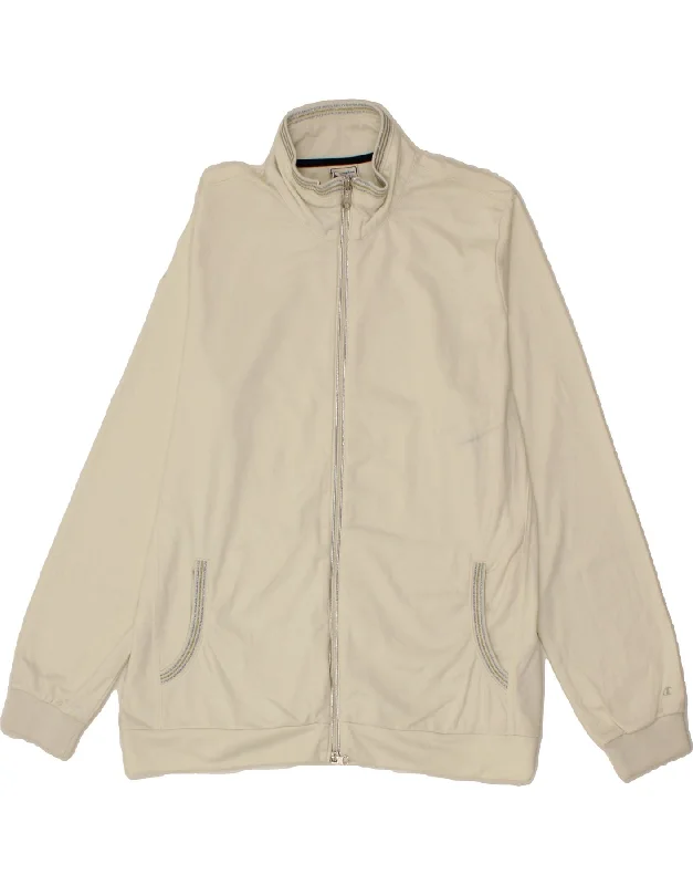 CHAMPION Womens Easy Fit Tracksuit Top Jacket UK 20 2XL White Polyester Oversized Jacket Tailored Jacket Straight Jacket CHAMPION Womens Easy Fit Tracksuit Top Jacket UK 20 2XL White Polyester Oversized Jacket Tailored Jacket Straight Jacket