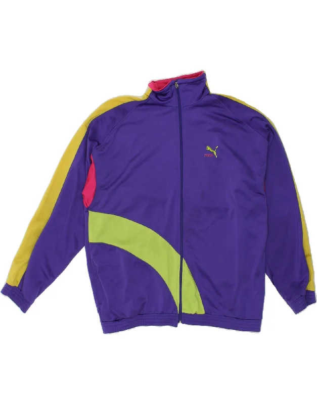 PUMA Womens Loose Fit Graphic Tracksuit Top Jacket UK 14 Medium Purple Chenille Jacket Brocade Jacket Lace Jacket PUMA Womens Loose Fit Graphic Tracksuit Top Jacket UK 14 Medium Purple Chenille Jacket Brocade Jacket Lace Jacket
